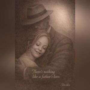'There's Nothing Like a Father's Love' Sepia Wall Art